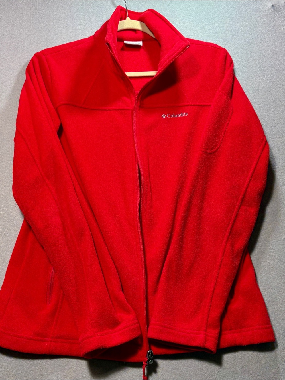 Columbia Women's Bright Red Full-Zip Fleece Jacket